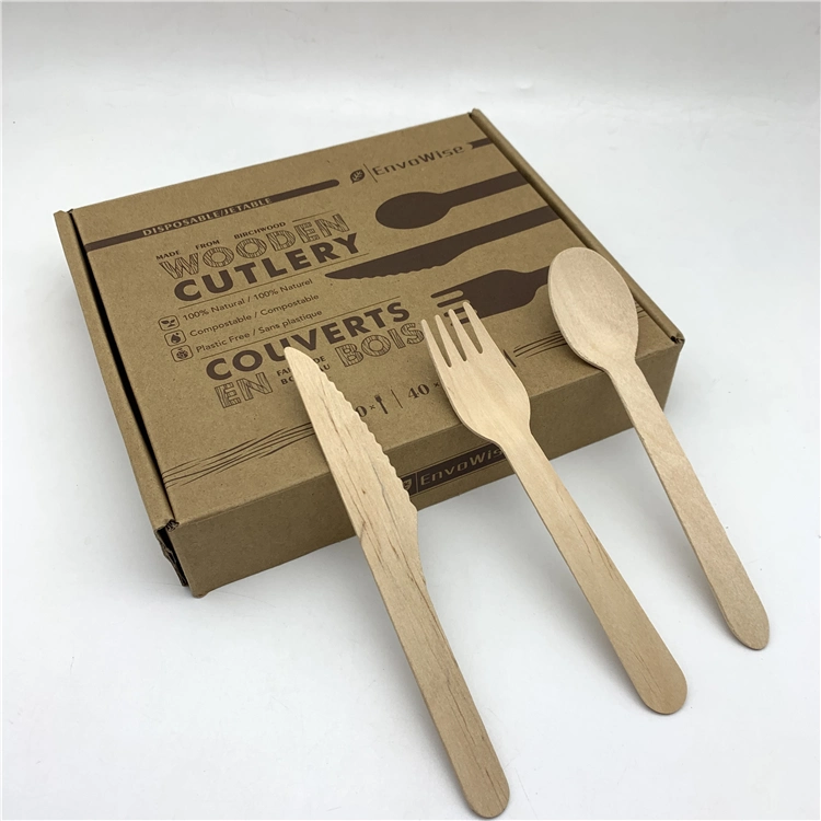 140mm Wooden Fork for Kids with Logo Printed