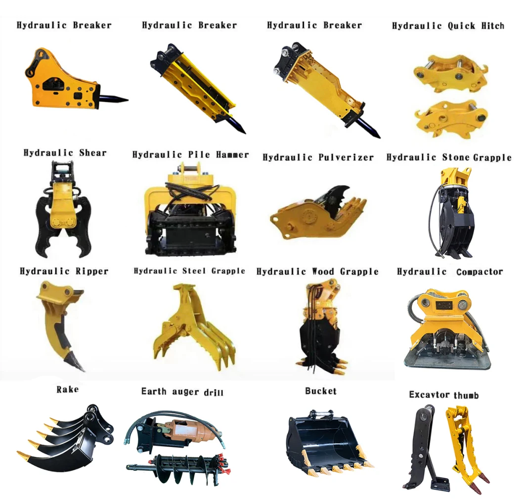 China Top Factory Directly Sale Attachment Excavator Rake Root Rake at All Tonnage