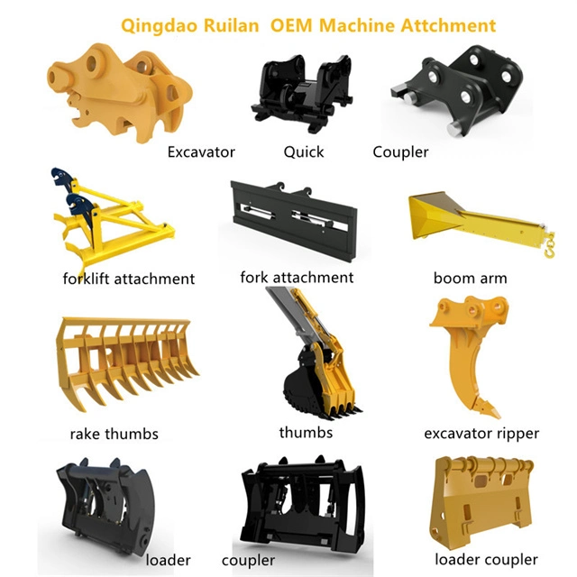 Qingdao Ruilan Customize and OEM Log Loader Timber Grapple and Fork for 2-8 Ton Wheel Loader