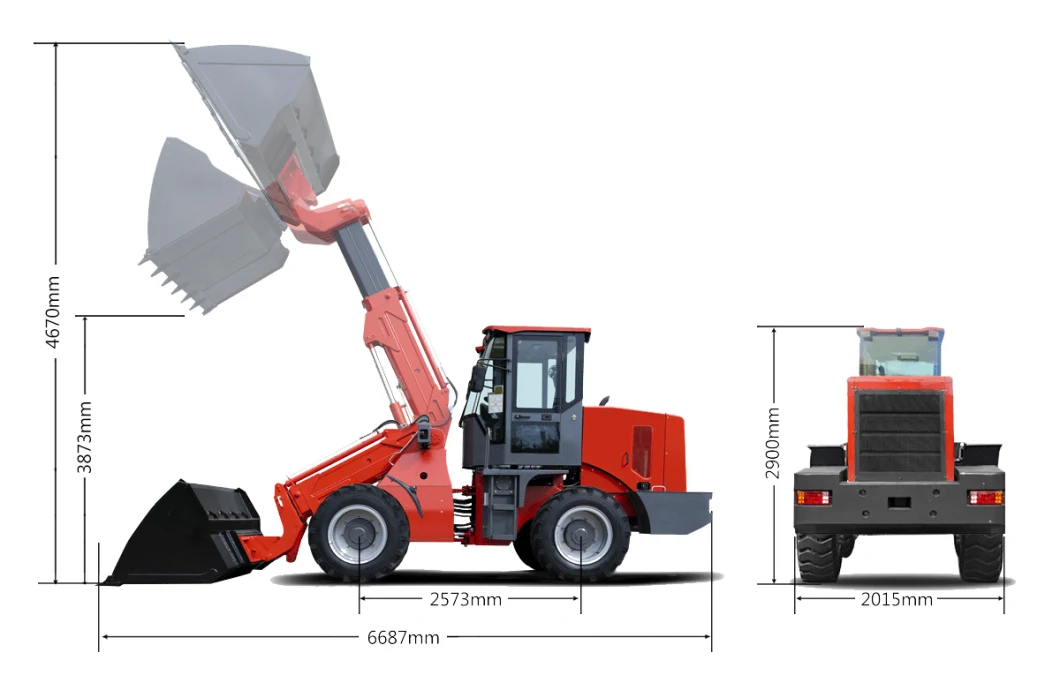 Mammut New Mini Loadall Telescopic Telehandler Wheel Loader Used in Agriculture