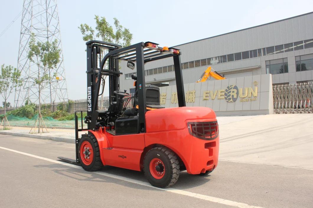 China Everun Erdf35 3.5ton New CE EPA Engine Certificated Chinese Portable Household Small Hydraulic Diesel Smart Manual Mini Forklift Truck for Sale