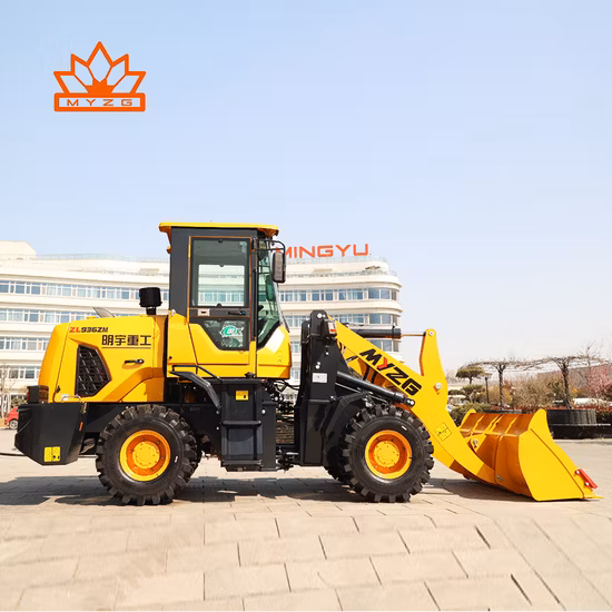 Qdhz 1,3-тонный дизельный мини-ковшовый колесный погрузчик с быстрой заменой