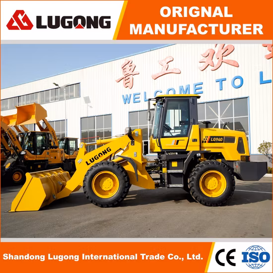 Фронтальный погрузчик марки Lugong для снегоуборочной техники