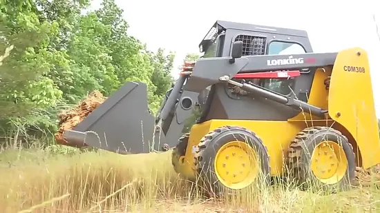 Эффективная снегоуборочная машина 63 кВт мини-погрузчик Cdm312 с навесным оборудованием